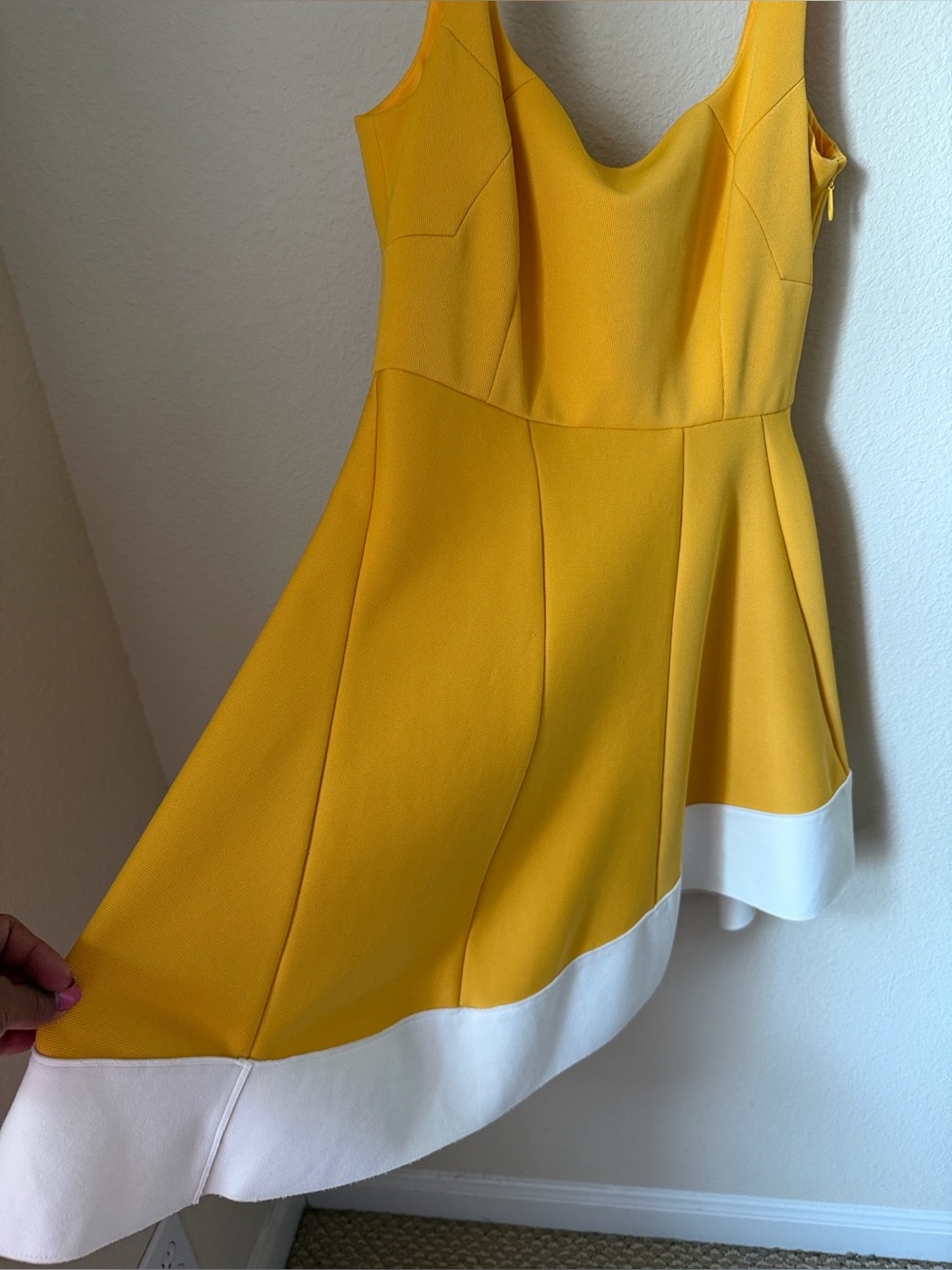 Esteban Cortazar Little Yellow Dress . NEW condition .